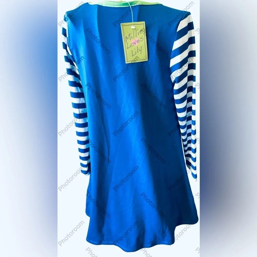 Millie Loves Lily unicorn stripe dress NWT